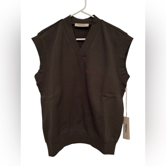 FEAR OF GOD ESSENTIALS PULLOVER V-NECK VEST - Picture 3 of 5